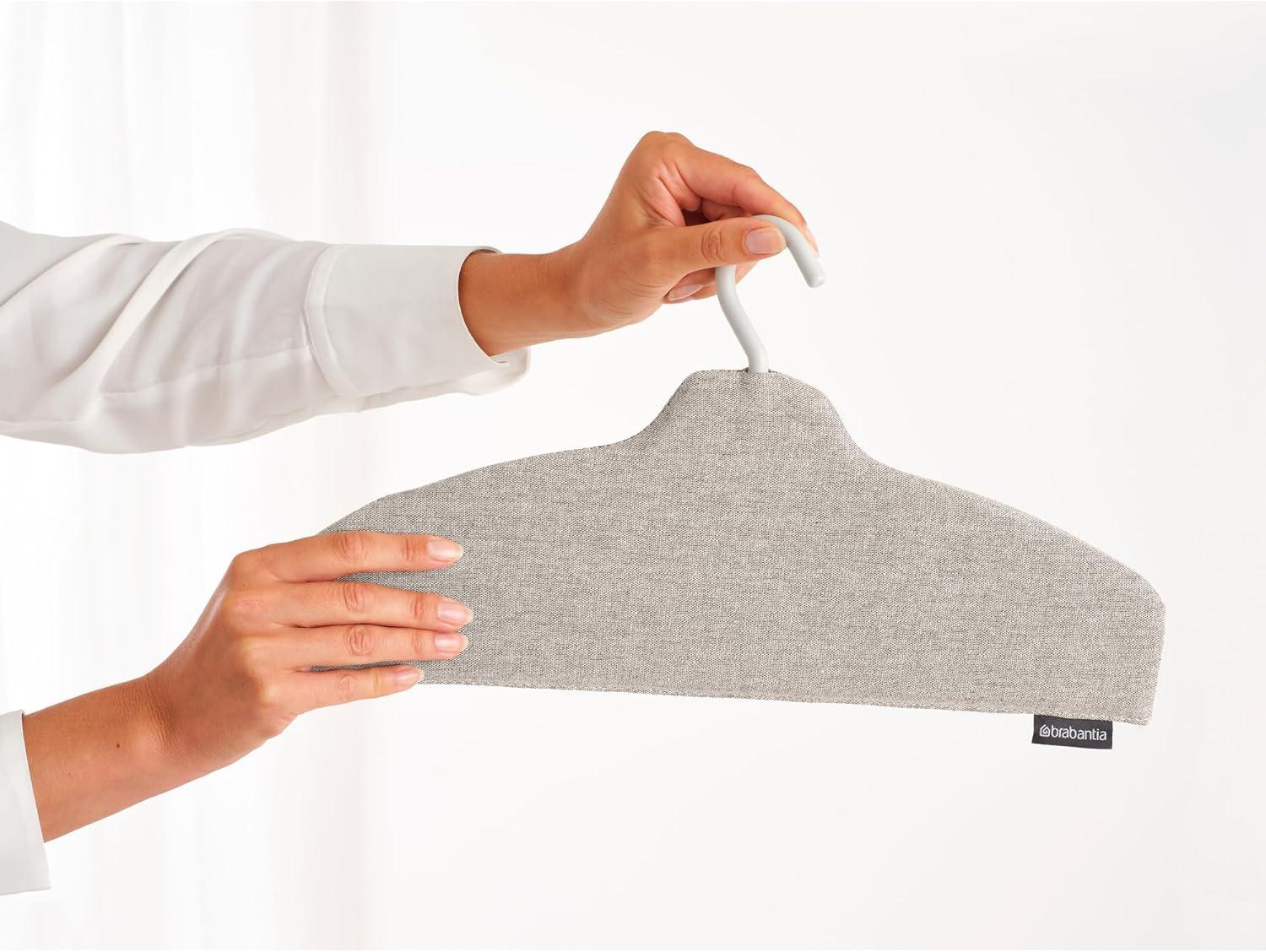 image:imageBrabantia Steam Clothes Hanger Solid Surface for HighPressure Steaming on Collars and Shoulders Quick amp Easy Results DoubleSided Use Versatile 360 Rotating Hook Pepper BlackGray