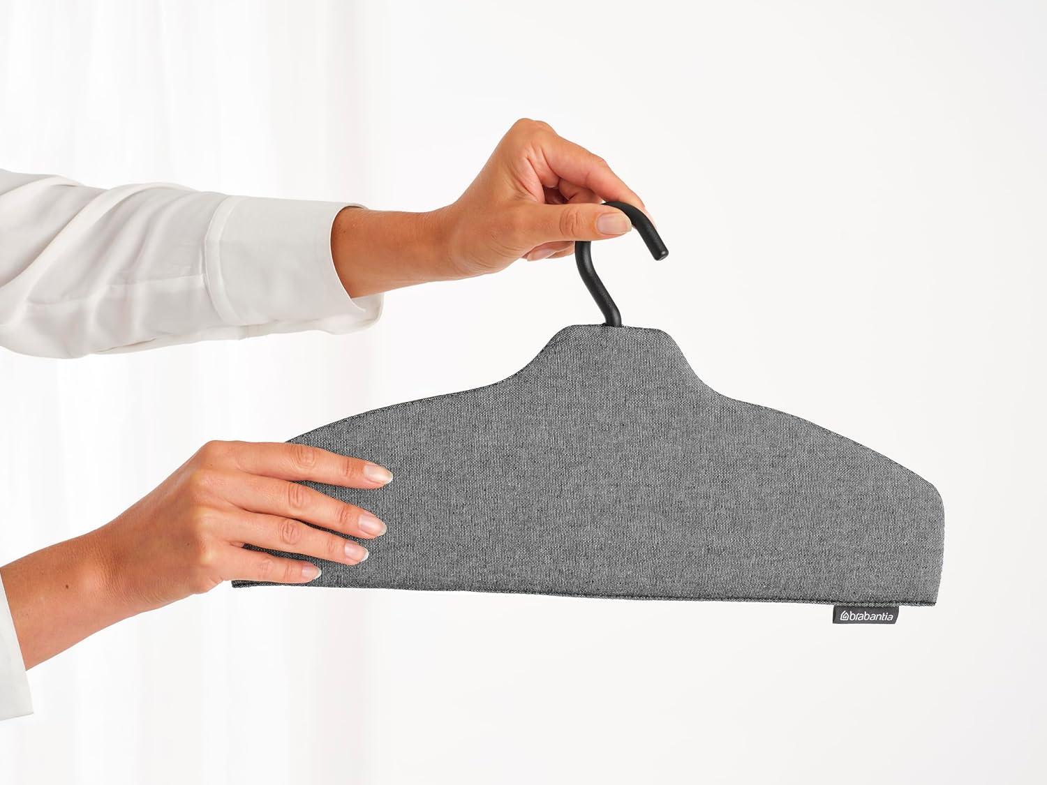 image:imageBrabantia Steam Clothes Hanger Solid Surface for HighPressure Steaming on Collars and Shoulders Quick amp Easy Results DoubleSided Use Versatile 360 Rotating Hook Pepper BlackPepper Black