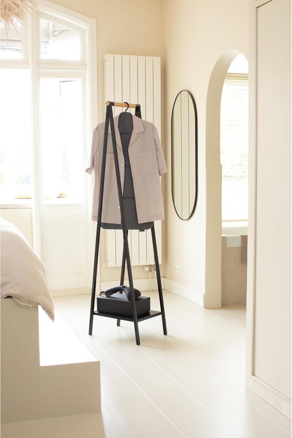 image:imageBrabantia Steam Clothes Hanger Solid Surface for HighPressure Steaming on Collars and Shoulders Quick amp Easy Results DoubleSided Use Versatile 360 Rotating Hook Pepper BlackPepper Black