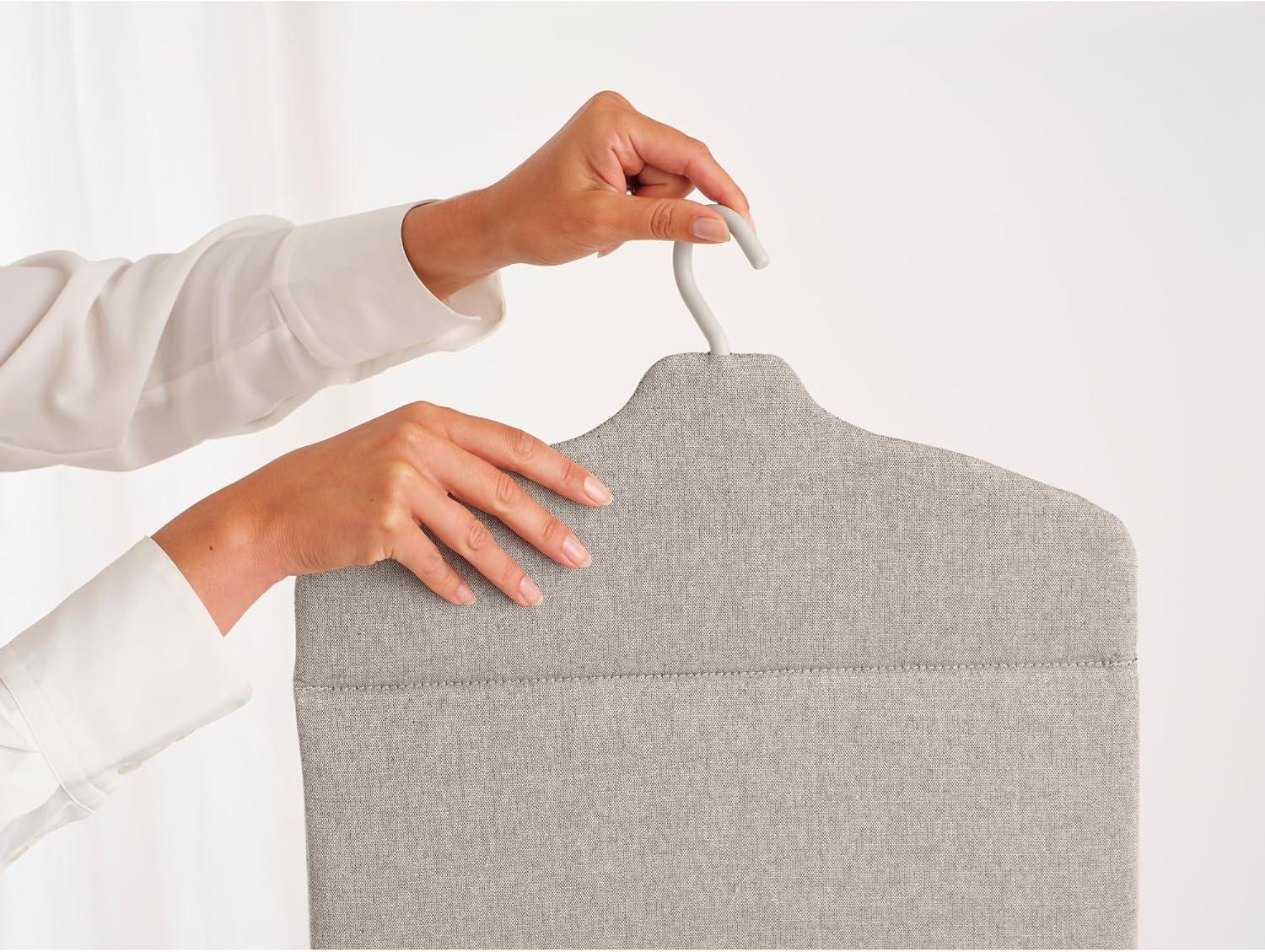 image:imageBrabantia Steam Clothes Hanger Solid Surface for HighPressure Steaming on Collars and Shoulders Quick amp Easy Results DoubleSided Use Versatile 360 Rotating Hook Pepper BlackGray