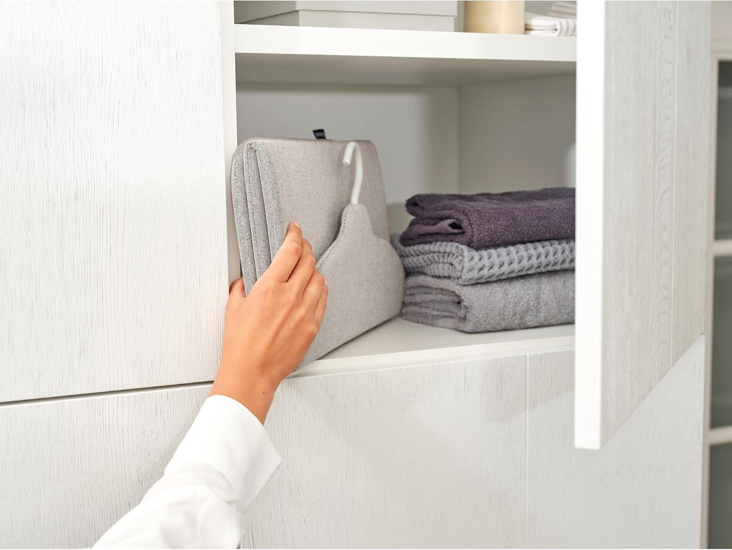 image:imageBrabantia Steam Clothes Hanger Solid Surface for HighPressure Steaming on Collars and Shoulders Quick amp Easy Results DoubleSided Use Versatile 360 Rotating Hook Pepper BlackGray