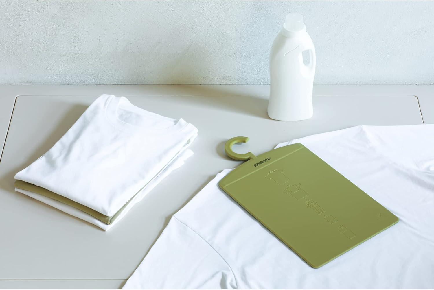 image:imageBrabantia Folding Board Calm Green Shirt Board Laundry Folder Folding Clothes Helper 8 x 02 x 15Calm Green