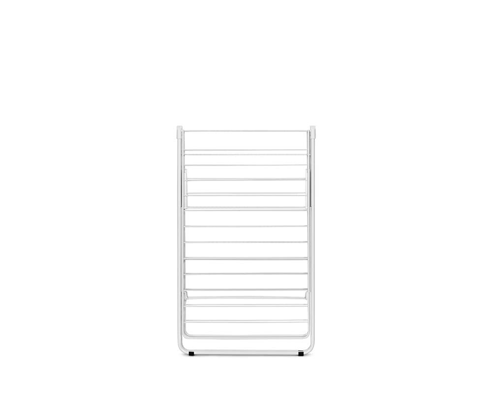 image:imageBrabantia HangOn Clothes Drying Rack 82ft 25m White Large Indoor Clothes Airer Laundry Stand with 2 FoldOut Wings amp Hanger Hooks Folds Flat Fits 2 Full LoadsFresh White