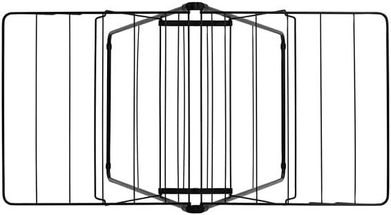 image:imageBrabantia HangOn Compact Clothes Drying Rack 49ft 15m Matt Black Small Indoor Clothes Airer Laundry Stand with 2 FoldOut Wings amp Hanger Hooks Folds Flat Ideal for Condos Fits Full Load02 matte black 15M