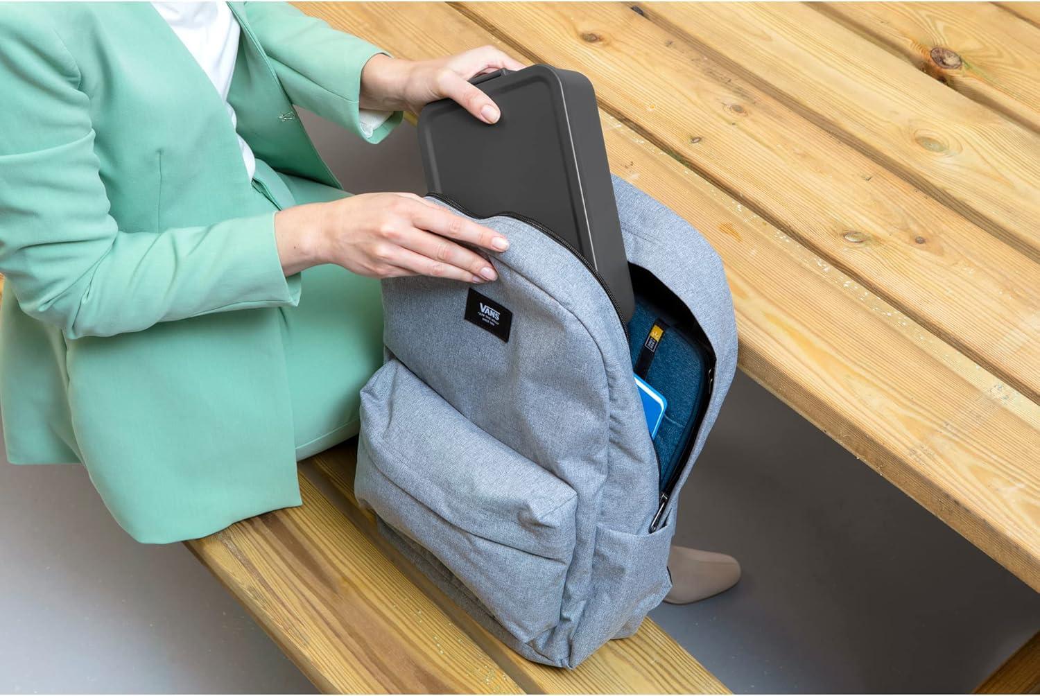 image:imageBrabantia Make amp Take Bento Lunch Box Dark Gray 2 Compartments amp Lidded Pot LiftOut Tray Divider BPAFree Airtight Snap Locks Microwave amp Freezer Safe Travel Meal Prep ContainerDark Gray