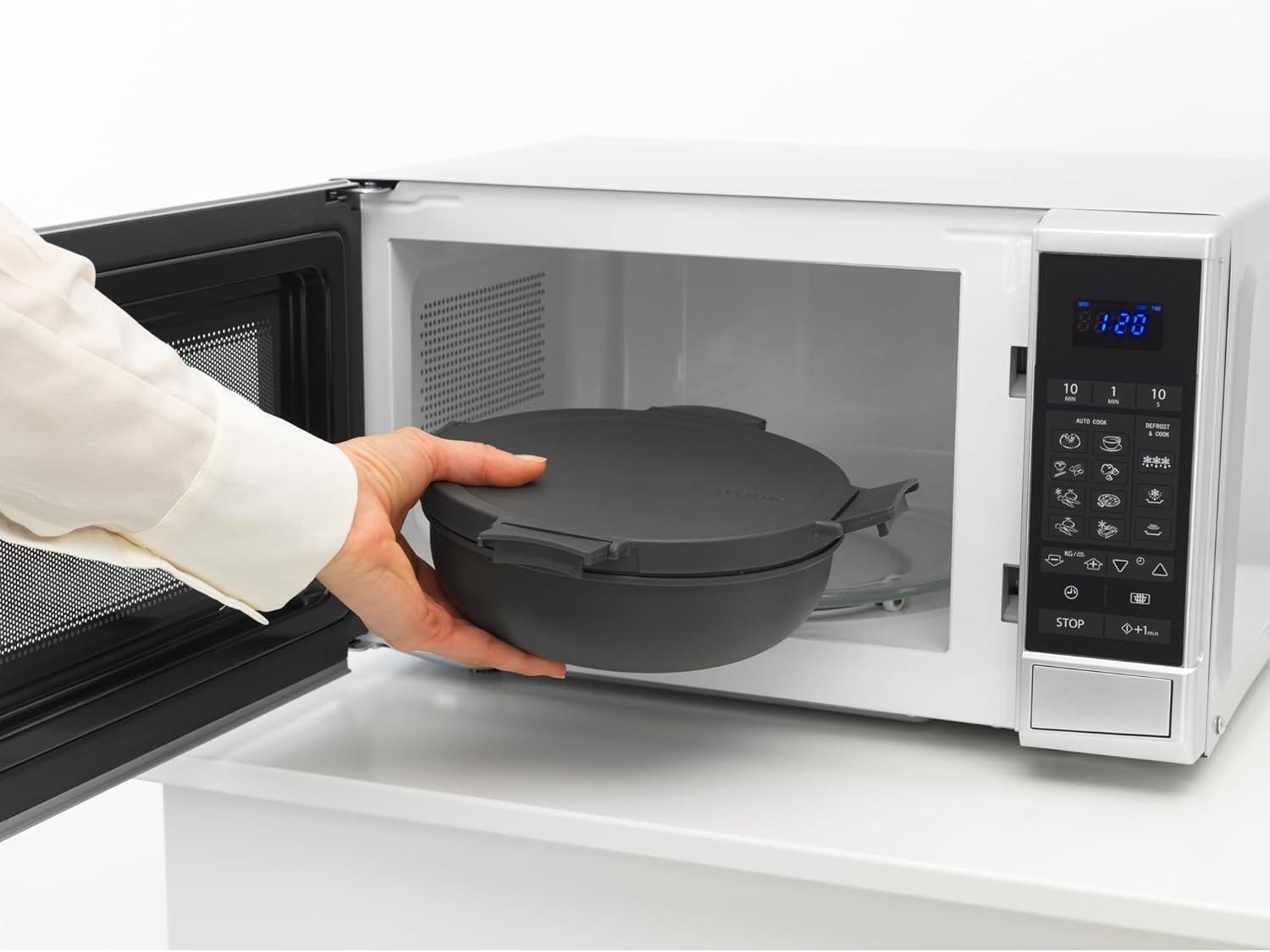 image:imageBrabantia Make amp Take Lunch Bowl Dark Gray 100 Leakproof Convenient Flat Design Microwave amp Freezer Safe Pasta Noodles Meal Prep ContainerDark Gray