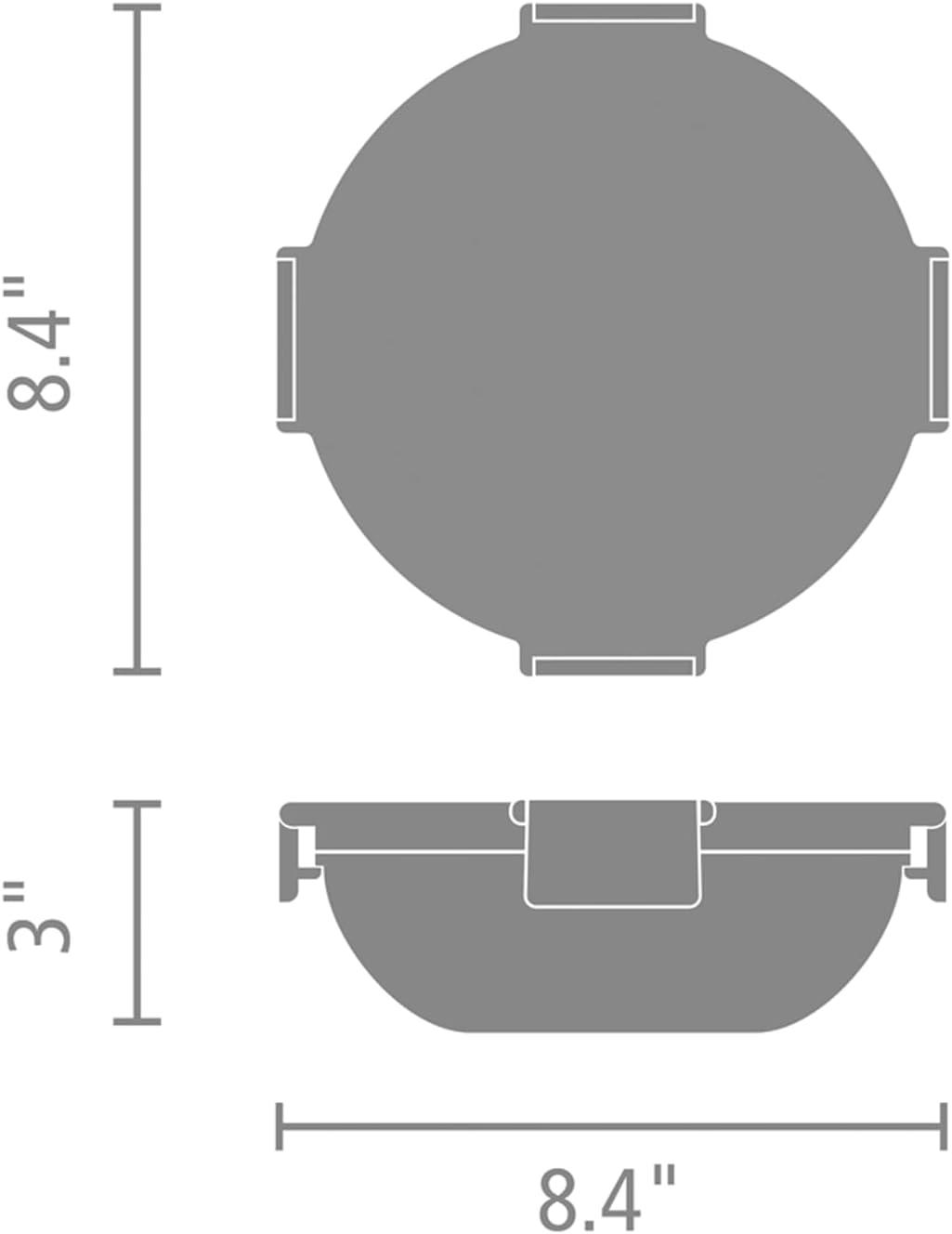image:imageBrabantia Make amp Take Lunch Bowl Dark Gray 100 Leakproof Convenient Flat Design Microwave amp Freezer Safe Pasta Noodles Meal Prep ContainerDark Gray
