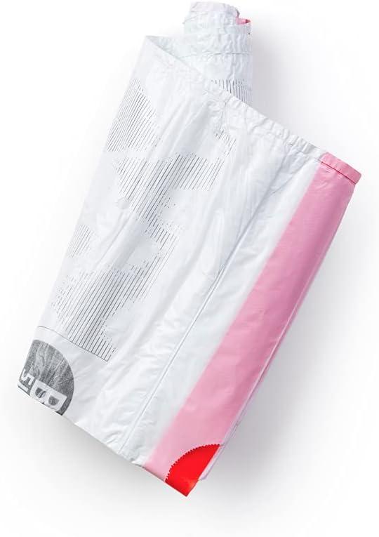 image:imageBrabantia PerfectFit Trash Bags Size O8 Gal Thick Plastic Trash Can Liners with Drawstring Handles 40 BagsWhite Code B
