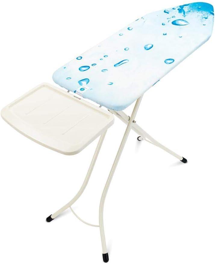 image:imageBrabantia Size B Ironing Board 49x15 in 7 Height Options Solid Steam Unit Rest Holder Denim Black NonSlip Feet AntiCollapse Child LocksIce Water