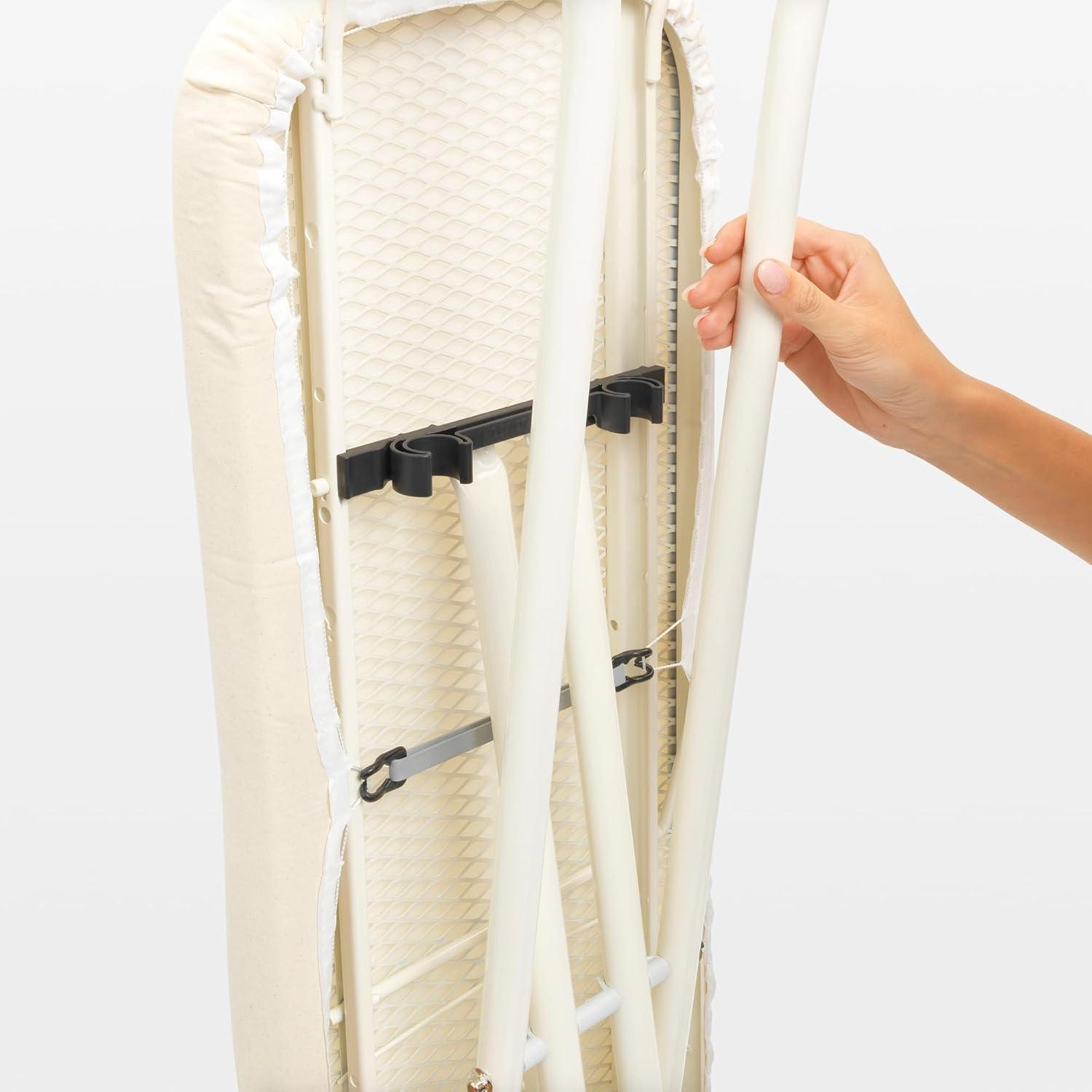 image:imageBrabantia Size B Ironing Board 49x15 in 7 Height Options Solid Steam Unit Rest Holder Denim Black NonSlip Feet AntiCollapse Child LocksMetalized