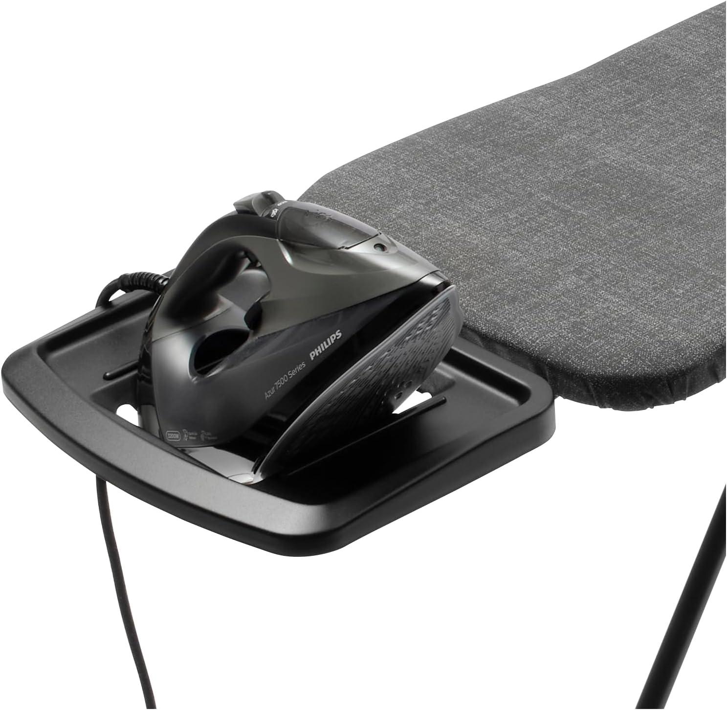 image:imageBrabantia Size B Ironing Board 49x15 in 7 Height Options Solid Steam Unit Rest Holder Denim Black NonSlip Feet AntiCollapse Child LocksNew Dawn