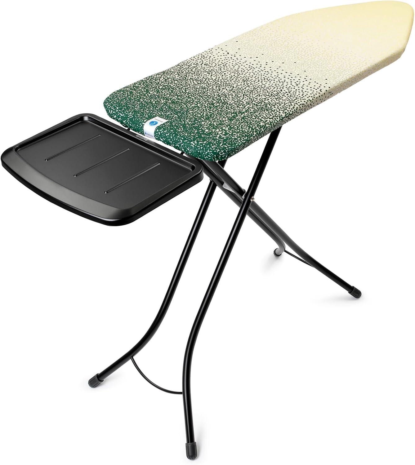 image:imageBrabantia Size B Ironing Board 49x15 in 7 Height Options Solid Steam Unit Rest Holder Denim Black NonSlip Feet AntiCollapse Child LocksNew Dawn