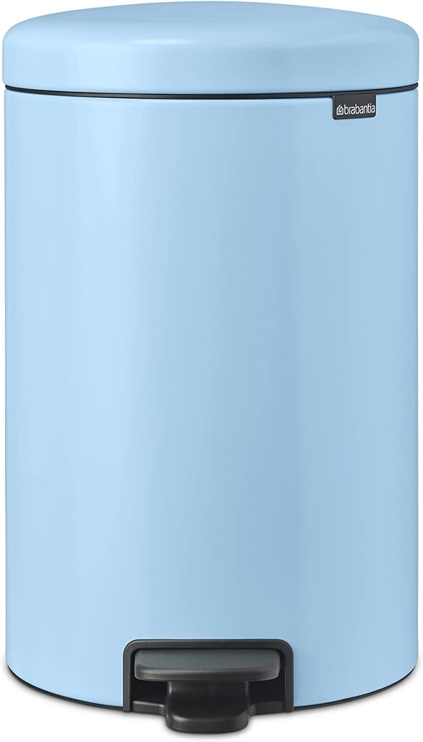 image:imageBrabantia StepOn XS Trash Can Metallic Gold 08 Gallon 3L Bathroom Bedroom Office Trash Can with Light Pedal Opening Handle amp Removable Inner Bucket 66 x 93 x 104 Trash BagsDreamy Blue