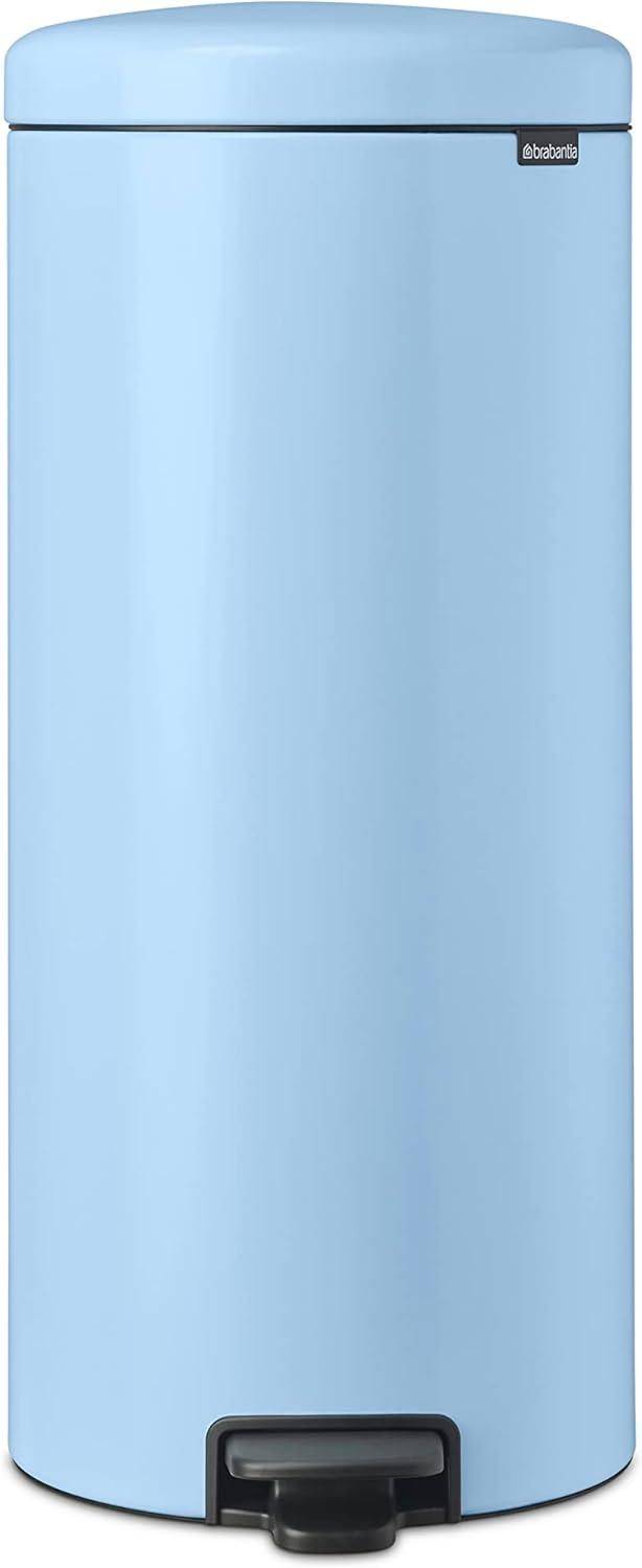 image:imageBrabantia StepOn XS Trash Can Metallic Gold 08 Gallon 3L Bathroom Bedroom Office Trash Can with Light Pedal Opening Handle amp Removable Inner Bucket 66 x 93 x 104 Trash BagsDreamy Blue