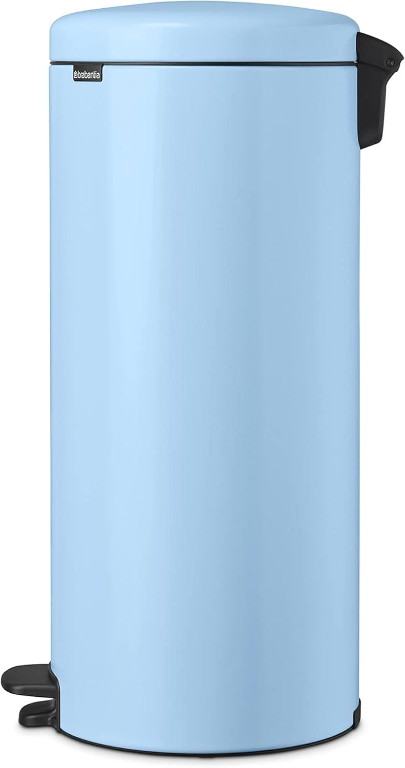 image:imageBrabantia StepOn XS Trash Can Metallic Gold 08 Gallon 3L Bathroom Bedroom Office Trash Can with Light Pedal Opening Handle amp Removable Inner Bucket 66 x 93 x 104 Trash BagsDreamy Blue