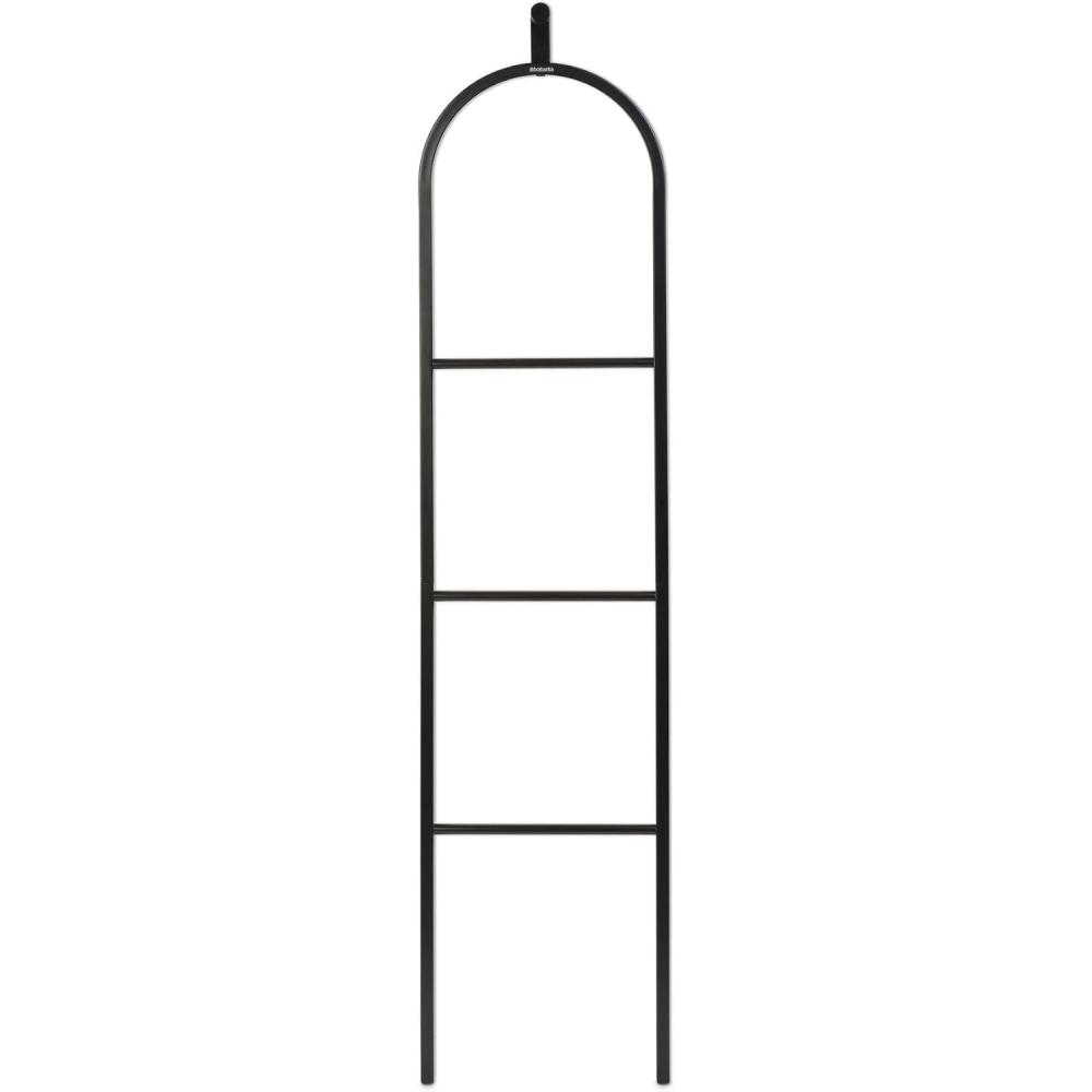 image:imageBrabantia Linn Dressboy Multi Purpose Clothes Stand Hanging Airing or Drying with Hook for Hanging Compact Clothes Airer Rail for Clothing or Towels Home Accessory WhiteMatt Black
