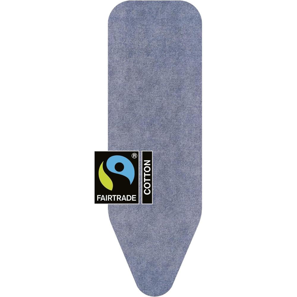 image:imageBrabantia Size D 53 x 18 in Replacement Ironing Board Cover with Thick Foam amp Felt Padding Denim Black EasyFit 100 CottonDenim Blue