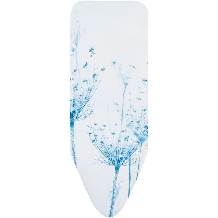 image:imageBrabantia Size D 53 x 18 in Replacement Ironing Board Cover with Thick Foam amp Felt Padding Denim Black EasyFit 100 CottonTropical Leaves