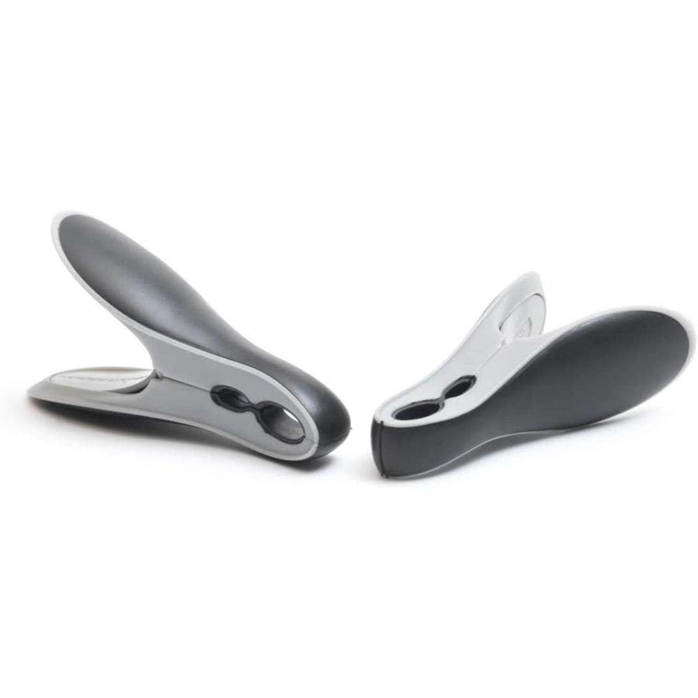 image:imageBrabantia x8 Set of Smart Clothespins BlackGray NoRust Stains Strong Grip Large Opening for Hanging Up Laundry Holders for Clothes on Clothesline or Drying Rack8 Pack