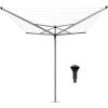 Brabantia – Concrete Tube Plastic – Clothes Drying Rack Accessories – Closable Cap – Ground – Weather-Resistant Plastic – for Topspinner and Lift-O-Matic – Black – Size 2 – Ø 45mm Pole(1.97″ / 50mm)