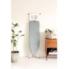 Brabantia – Ironing Board B – Solid Steam Iron Rest – Adjustable Height – Non-Slip Rubber Feet – 100% Fairtrade Cotton Cover with Foam Padding – Foldable – Metallized – Size B (49 x 15 in)(Metallized)