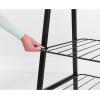 Brabantia – Linn Clothes Rack, Compact – Free Standing Clothing Rail – Clothes Storage – Hang, Air, or Dry Clothes – Sturdy Steel Frame & Bamboo Rod – 19 x 13 x 67 inches – Black(Black)