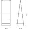 Brabantia – Linn Clothes Rack, Compact – Free Standing Clothing Rail – Clothes Storage – Hang, Air, or Dry Clothes – Sturdy Steel Frame & Bamboo Rod – 19 x 13 x 67 inches – Black(Black)