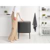 Brabantia Bo Touch Top Kitchen Trash Can with Single Compartment | Mineral Gray | 16 Gal Inner Bucket | Soft-Close Garbage Can, Light Touch Opening, Stay-Open Lid | Fits Against Wall | + Trash Bags(Confident Gray)