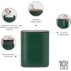 Brabantia Bo Touch Top Kitchen Trash Can with Single Compartment | Mineral Gray | 16 Gal Inner Bucket | Soft-Close Garbage Can, Light Touch Opening, Stay-Open Lid | Fits Against Wall | + Trash Bags(Pine Green)