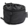 Brabantia Compact Clothespin Storage Bag with Hanging Loop & Closing Cord (Gray) Space Saving Organizer for Clothes Pins, Hangs on Clothesline or Drying Rack, Holds up to 75 Pins(Matt Black)