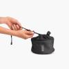 Brabantia Compact Clothespin Storage Bag with Hanging Loop & Closing Cord (Gray) Space Saving Organizer for Clothes Pins, Hangs on Clothesline or Drying Rack, Holds up to 75 Pins(Matt Black)