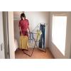 Brabantia HangOn Clothes Drying Rack | 67ft (20m) | Matt Black | Large Indoor Clothes Airer Laundry Stand with 2 Fold-Out Wings & Hanger Hooks, Folds Flat | Fits 2 Full Loads(Matt Black)