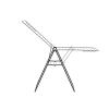Brabantia HangOn Clothes Drying Rack | 82ft (25m) | Matt Black | Large Indoor Clothes Airer Laundry Stand with 2 Fold-Out Wings & Hanger Hooks, Folds Flat | Fits 2 Full Loads(Matt Black)