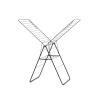 Brabantia HangOn Clothes Drying Rack | 82ft (25m) | White | Large Indoor Clothes Airer Laundry Stand with 2 Fold-Out Wings & Hanger Hooks, Folds Flat | Fits 2 Full Loads(Matt Black)