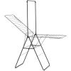 Brabantia HangOn Clothes Drying Rack with Garment Rail | 82ft (25m) | White | Large Indoor Clothes Airer Laundry Stand with 2 Fold-Out Wings & Hanger Hooks, Folds Flat | Fits 3 Full Loads(Matt Black)
