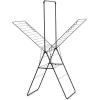 Brabantia HangOn Clothes Drying Rack with Garment Rail | 82ft (25m) | White | Large Indoor Clothes Airer Laundry Stand with 2 Fold-Out Wings & Hanger Hooks, Folds Flat | Fits 3 Full Loads(Matt Black)