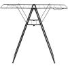 Brabantia HangOn Compact Clothes Drying Rack | 49ft (15m) | Matt Black | Small Indoor Clothes Airer Laundry Stand with 2 Fold-Out Wings & Hanger Hooks, Folds Flat, Ideal for Condos | Fits Full Load(02) matte black 15M)