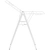 Brabantia HangOn Compact Clothes Drying Rack | 49ft (15m) | White | Small Indoor Clothes Airer Laundry Stand with 2 Fold-Out Wings & Hanger Hooks, Folds Flat, Ideal for Condos | Fits Full Load(Fresh White)