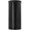 Brabantia Laundry Basket with Lid | 16 Gal Washing Hamper with Removable Cotton Bag & Quick-Drop Opening | Space-Saving Laundry Hamper | Matt Black(Matt Black)