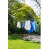 Brabantia Lift-O-Matic Outdoor 4 Arm Clothesline (164 ft/Ø 1.8″) Height Adjustable, Folding Clothes Drying Rack + Ground Spike & Cover (Gray)(Anthracite)