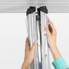 Brabantia Lift-O-Matic Outdoor 4 Arm Clothesline (164 ft/Ø 1.8″) Height Adjustable, Folding Clothes Drying Rack + Ground Spike & Cover (Gray)(Metallic Grey)
