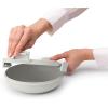 Brabantia Make & Take Breakfast Bowl with Removable Clear Compartment for Toppings (Jade Green) 100% Leakproof, Microwave & Freezer Safe, Oats, Fruit, Cereal Container (17 fl oz)(Light Grey)