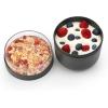 Brabantia Make & Take Breakfast Bowl with Removable Clear Compartment for Toppings (Jade Green) 100% Leakproof, Microwave & Freezer Safe, Oats, Fruit, Cereal Container (17 fl oz)(Dark Gray)
