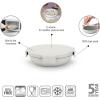 Brabantia Make & Take Breakfast Bowl with Removable Clear Compartment for Toppings (Jade Green) 100% Leakproof, Microwave & Freezer Safe, Oats, Fruit, Cereal Container (17 fl oz)(Light Grey)