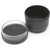 Brabantia Make & Take Breakfast Bowl with Removable Clear Compartment for Toppings (Jade Green) 100% Leakproof, Microwave & Freezer Safe, Oats, Fruit, Cereal Container (17 fl oz)(Dark Gray)