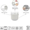 Brabantia Make & Take Breakfast Bowl with Removable Clear Compartment for Toppings (Jade Green) 100% Leakproof, Microwave & Freezer Safe, Oats, Fruit, Cereal Container (17 fl oz)(Light Gray)