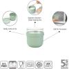 Brabantia Make & Take Breakfast Bowl with Removable Clear Compartment for Toppings (Jade Green) 100% Leakproof, Microwave & Freezer Safe, Oats, Fruit, Cereal Container (17 fl oz)(Jade Green)