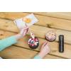 Brabantia Make & Take Cutlery Set with Case (Set of 3) Travel Knife, Spoon, & Fork, Hygienic Compact Design, Stainless Steel, Dishwasher Safe