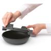 Brabantia Make & Take Lunch Bowl (Dark Gray) 100% Leakproof, Convenient Flat Design, Microwave & Freezer Safe, Pasta, Noodles, Meal Prep Container(Dark Gray)