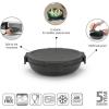 Brabantia Make & Take Lunch Bowl (Dark Gray) 100% Leakproof, Convenient Flat Design, Microwave & Freezer Safe, Pasta, Noodles, Meal Prep Container(Dark Gray)